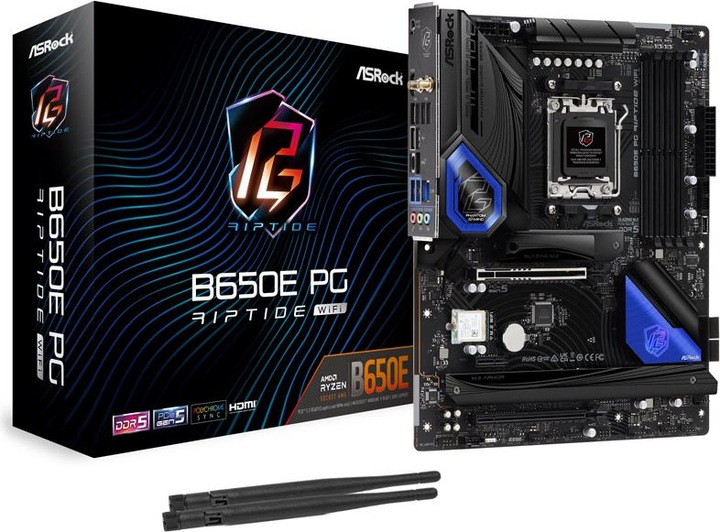Image du produit AsRock B650E PG Riptide WiFi (AM5, AMD B650, ATX)