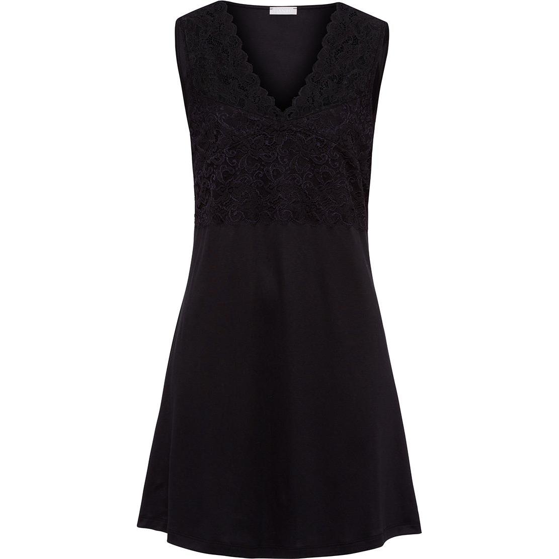 Hanro, Damen, Pyjama, Nachthemd "Moments NW", Schwarz, (S)