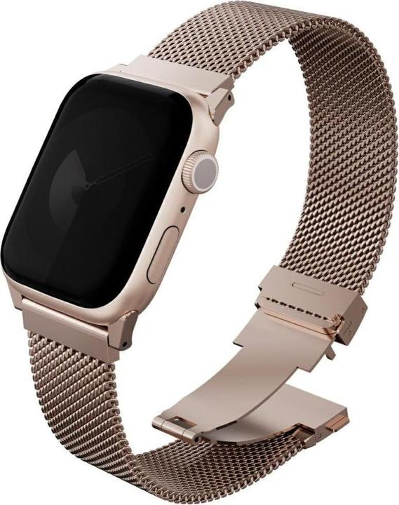 Actual product image Uniq Dante Pro Apple Watch Strap 44/45/46/49mm Stainless Steel - Pink (304 stainless steel, Stainless steel)