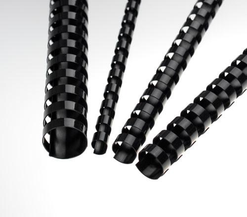 Produktbild Renz Plastik-Binderücken A4 25 Stk. - Ring oval Ø 45 mm, schwarz