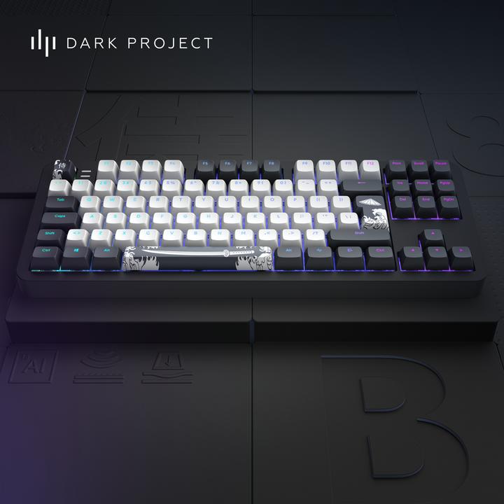 Actual product image Dark Project ALU87B BUSHIDO Wired Mechanical Gaming Keyboard, QWERTZ and QWERTY, ISO Multilingual (87 Keys)