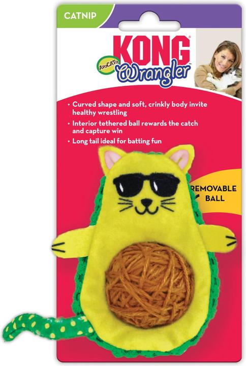 Actual product image KONG Wrangler AvoCATo (Catmint toy)