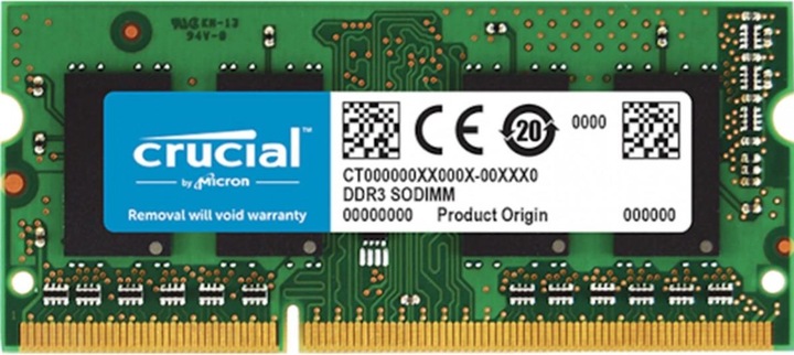Produktbild Crucial Laptop Memory (1 x 8GB, 1600 MHz, DDR3L-RAM, SO-DIMM)