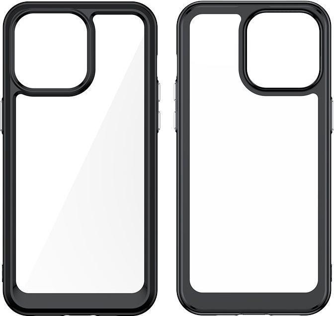 Produktbild Hurtel iPhone 15 Pro Max Outer Space Reinforced Case with Flexible Frame - Blue (Apple iPhone 15 Pro Max)