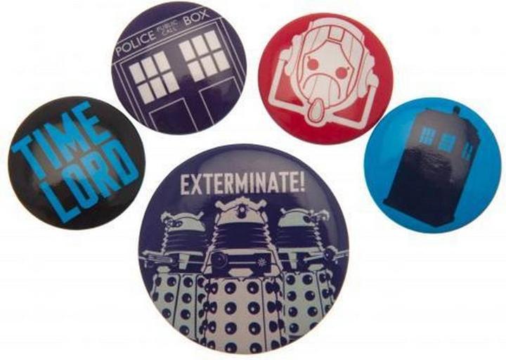 Actual product image Doctor Who Pin Set 5Pack