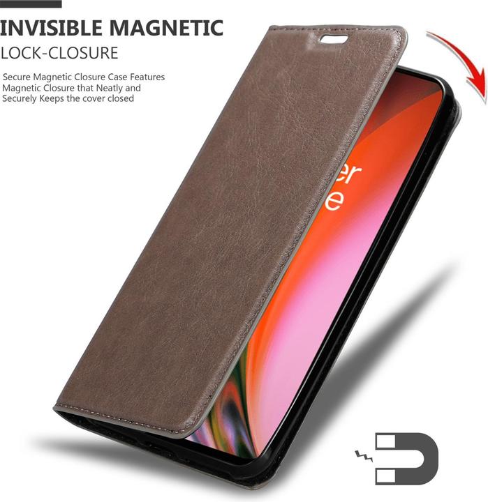 Produktbild Cadorabo Book Invis. Magnet Hülle (OnePlus Nord 2 5G)