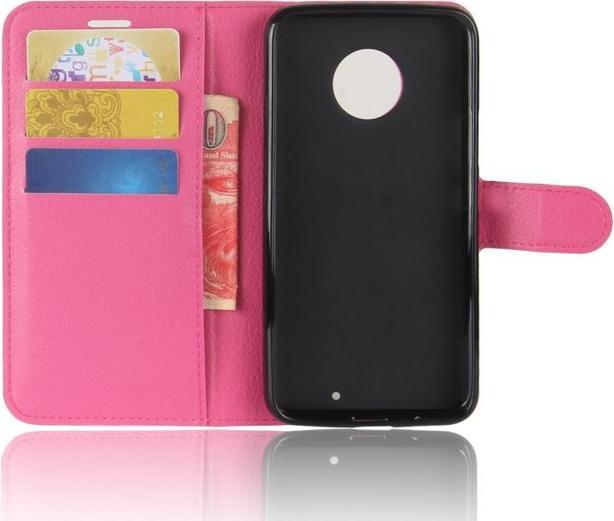 Produktbild MU Classic Klassische Leder Hülle mit Litchitextur (Motorola Moto X4)