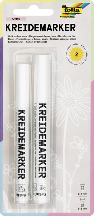 Productafbeelding Folia Krijtstift (Wit, 5 mm, 2 x)