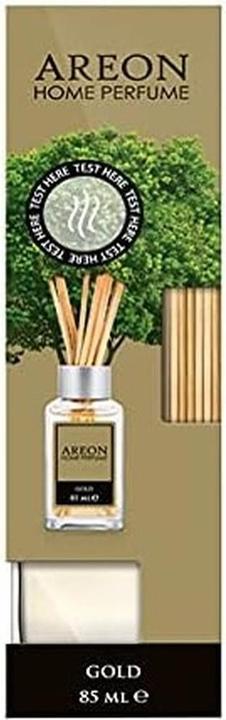 Actual product image Areon Home Luxury Perfume Reed Diffuser with 10 Rattan Reeds Gold Scent 85ml