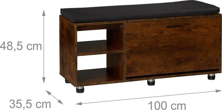 Produktbild Relaxdays Schuhbank (100 x 35.5 x 48.5 cm)