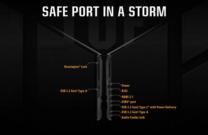 Image du produit ASUS TUF Gaming A17 RTX 4050 (17.30", 512 Go, 16 Go, DE, AMD Ryzen 7 7735HS)