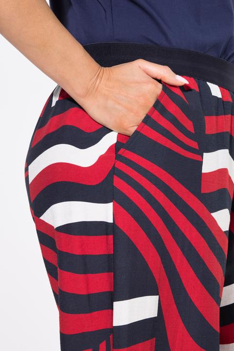 Produktbild Ulla Popken Hose, Wellen, weites Bein, Elastikbund (62, 64)