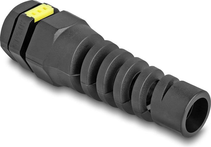 Produktbild Delock Kabelverschraubung M12mit Beluftung und Zugentlastung IP68 staub- und wasserdicht schwarz 2 S