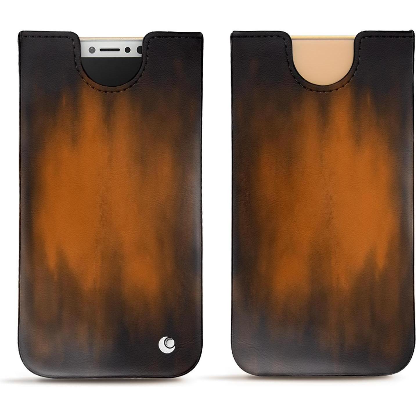 Thumbnail - Noreve Lederschutzhülle (Apple iPhone XS), Smartphone Hülle, Braun