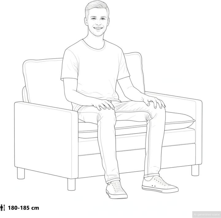 Produktbild vidaXL Modernes Sofa (2-Sitzer)