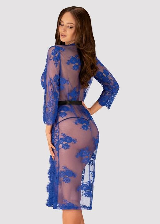 Produktbild Obsessive Kobaltfarbener Kimono aus Spitze Blau (S, M)