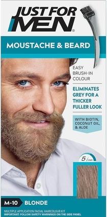 Produktbild Just For Men Moustache & Beard Blonde Dye with Applicator Brush (Sandy Blond M10 Color Gel)