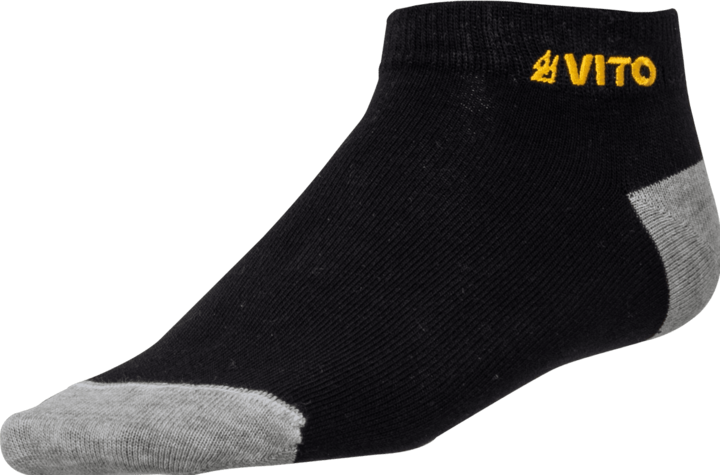 VITO 1 PAAR SCHWARZE SOCKEN EVERYDAY FRESH Grosse 38-42 (Einzelpack, 38 - 42, 35 - 37, 43 - 47)