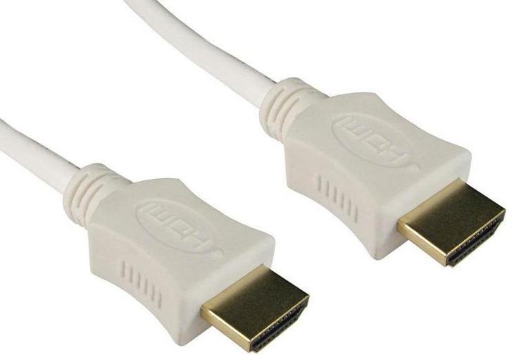 Actual product image RS PRO HDMI cable A HDMI plug B HDMI plug 4K max., 50cm, white (0.50 m)