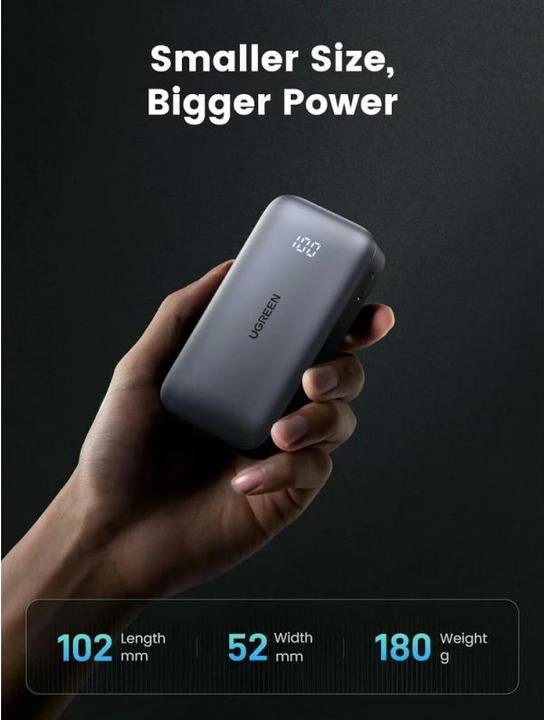 Immagine prodotto Ugreen Nexode (10000 mAh, 30 W, 36 Wh)