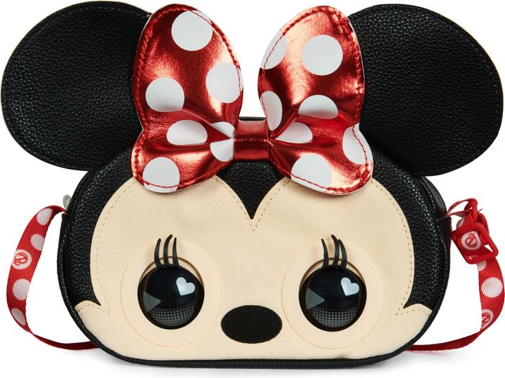Spin Master Purse Pets, Disney Minnie Mouse, giocattolo interattivo e borsetta con oltre 30 suoni e reazioni, bo