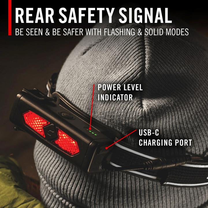 Actual product image Coast RL35R Rechargeable headlamp with voice control 1000 lumen (1100 lm)