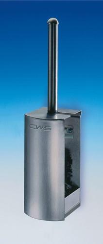 CWS Toilettenbrsten-Halter Paradiseline Edelstahl, mit Brste, HxBxT 368x85x100