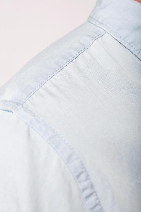 Actual product image Kariban Eco-friendly washed cotton twill shirt (S)