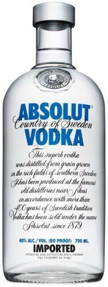 Actual product image Absolut Vodka (1 x 70 cl)
