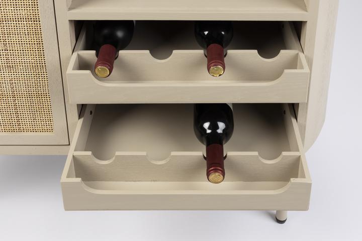 Produktbild White Label Living Cabinet (8 Flaschen, 90 x 38 x 100 cm)