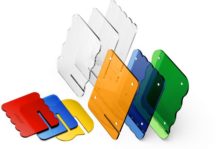 Produktbild Polaroid Acrylic Photo Frame - Coloured - 3 Pack (10 x 15 cm)