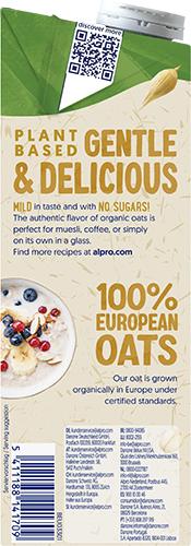 Image du produit Alpro Boisson d'avoine bio (8 x 100 cl)