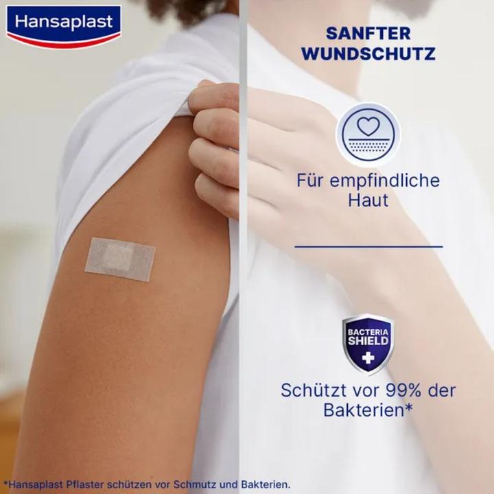Actual product image Hansaplast Soft injection plasters 1.9 cm x 4 cm for sensitive skin, 100 pcs. plasters (100x)