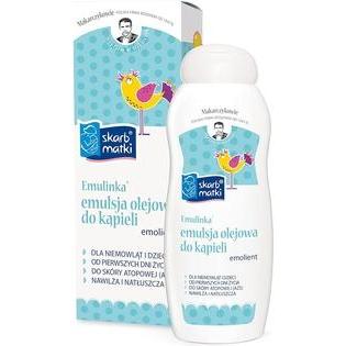 Skarb Matki, Cura del corpo bebè, Emulinka emulsja olejowa do kąpieli dla niemowląt i dzieci 250ml