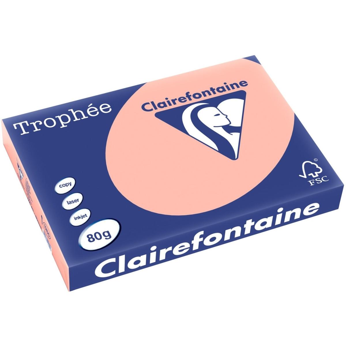 Clairalfa, Kopierpapier, Multifunktionspapier Troph‚e A3, 80 g/qm, pfirsich (80 g/m², 500 x, A3)
