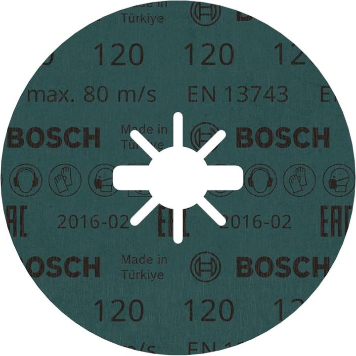 Productafbeelding Bosch Professional Zubehör Ø 125 mm X-LOCK vezelschijf korrel 120 R574 Beste voor metaal (120)