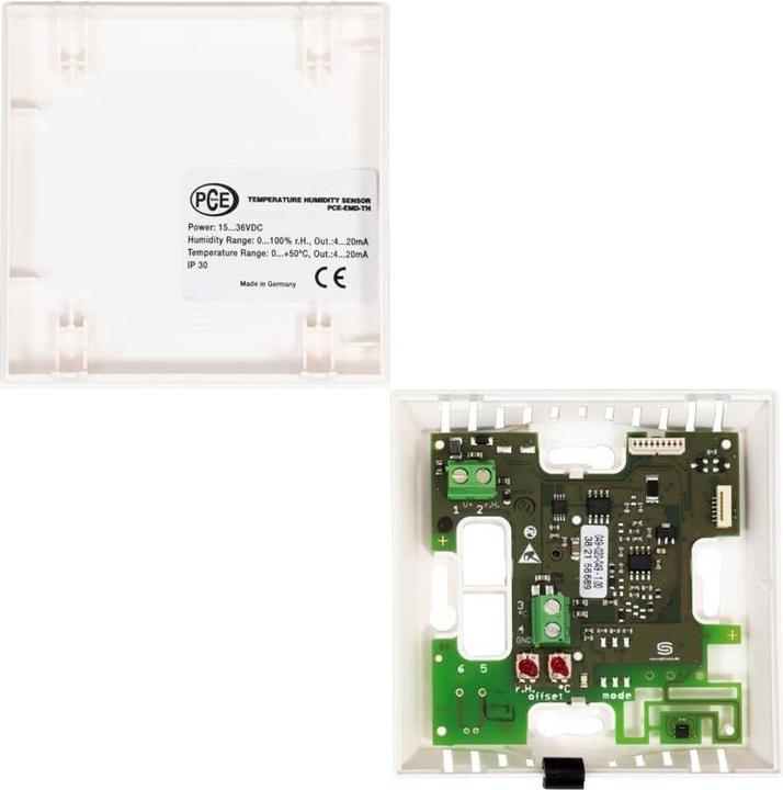 Produktbild PCE Instruments PCE-EMD 5 Einbau-Messinstrument 0 bis 50 °C 0 bis 99.9 % rF (Messgerätkoffer)