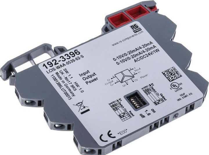 Produktbild Rs Pro Signalwandler, Analoger Signalwandler 24V ac/dc, Strom, Spannung 0  10 V, 0  20mA EIN / Str