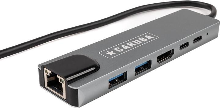 Produktbild Caruba 6 in 1 USB C Hub met Ethernet (USB-C)