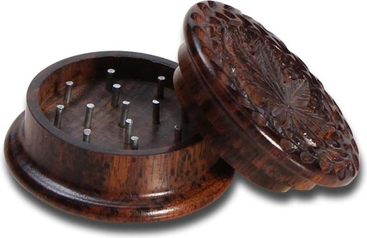 Actual product image Black Leaf Rosewood Grinder 2Parts 45mm