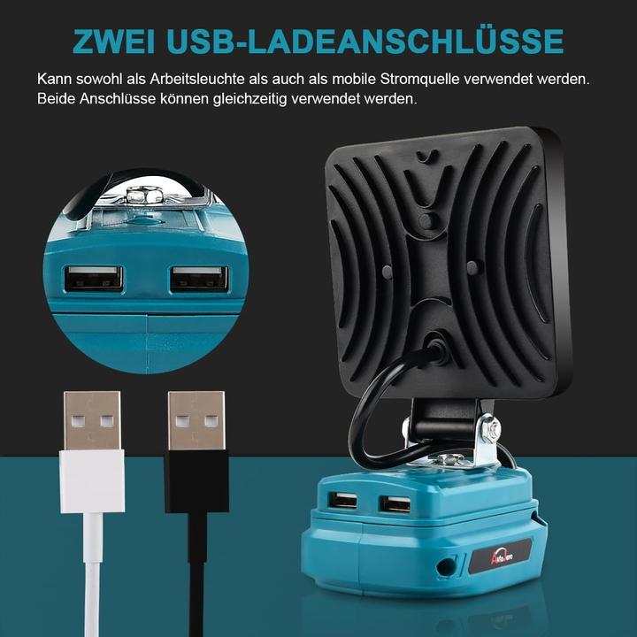 Actual product image Autojare Akku LED Arbeitsleuchte für Makita (3200 lm)