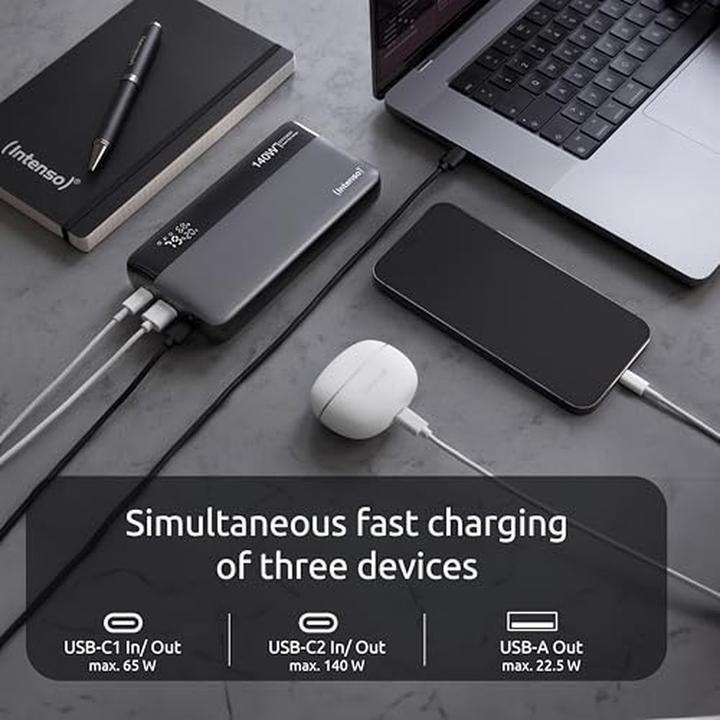 Actual product image Intenso HE25000 (25000 mAh, 140 W, 92.50 Wh)