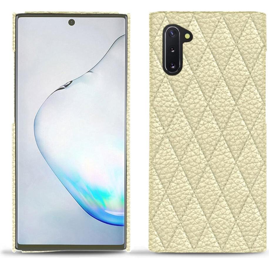 Noreve Lederschutzhülle (Samsung Galaxy Note 10), Smartphone Hülle, Weiss