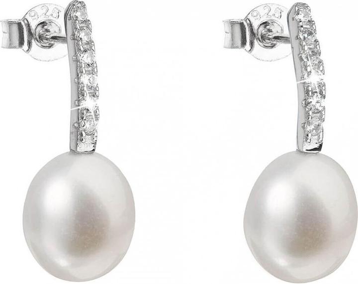 Produktbild Evolution Group Silver earrings with pearls Pavon 21034.1 (L)