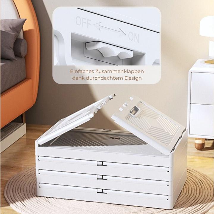 Produktbild Hermex Regalsystem 55 Vorratsschrank Faltbox Haushaltsschrank Rollkommode (55 x 35 x 154.50 cm)