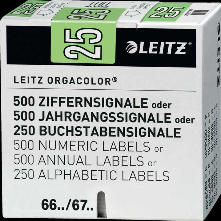 Actual product image Leitz Labels Orgacolor® Year