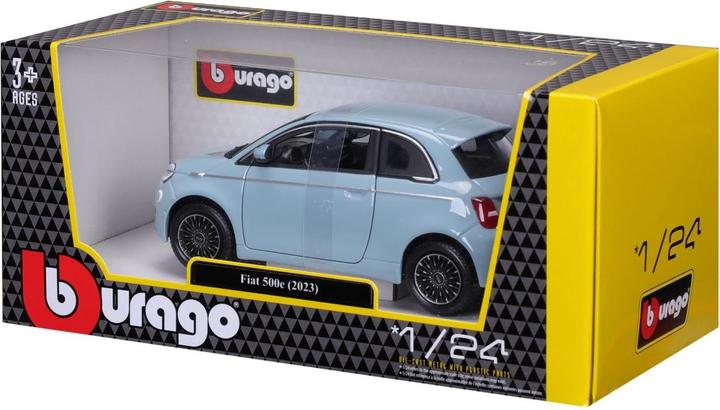 Produktbild Bburago Fiat 500e 1/24 blau