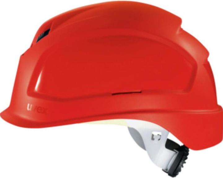 Actual product image Uvex Safety Safety helmet pheos BSWR color red with ventilation (52 - 61 cm)