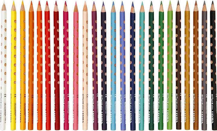 Actual product image Lyra Colored pencil 'GROOVE Slim lacquered (24x)