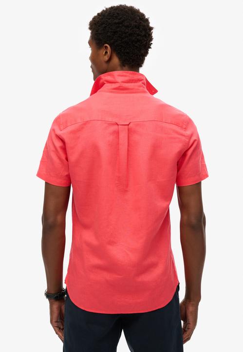 Immagine prodotto Superdry Kurzarm-Hemd aus Baumwolle und Leinen (L)